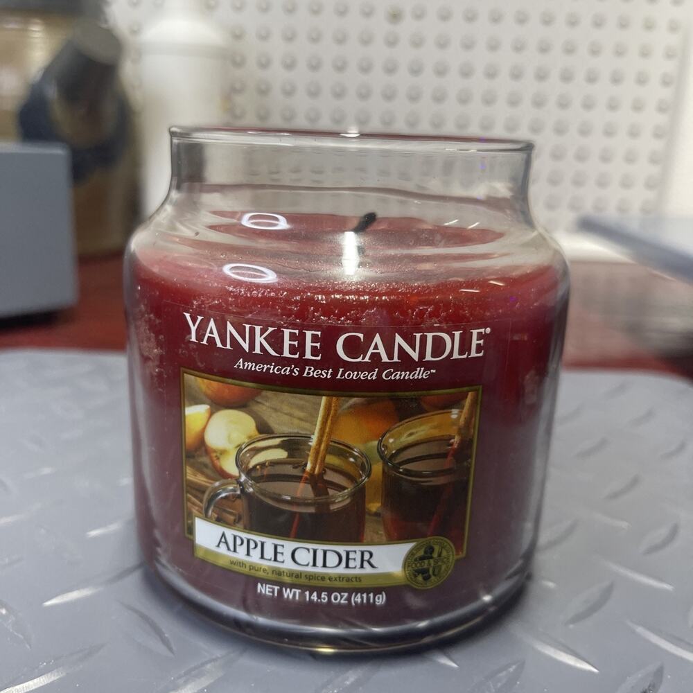 Yankee Candle Apple Cider 14.5oz Jar Candle NO LID